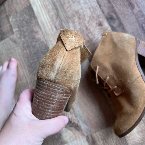 Toms lunata chunky heel lace up booties - Picture 3 of 6